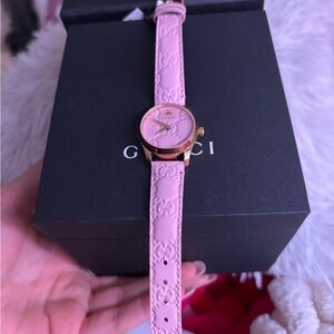 Gucci Women's Watch with Pink Strap